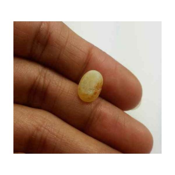 2.80 Carat Natural Chrysoberyl Opal Cat's Eye 10.55 x 6.89 x 6.38 mm