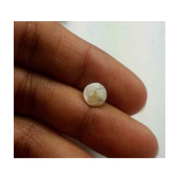 0.93 Carat Natural Chrysoberyl Opal Cat's Eye 6.96 x 6.08 x 3.10 mm