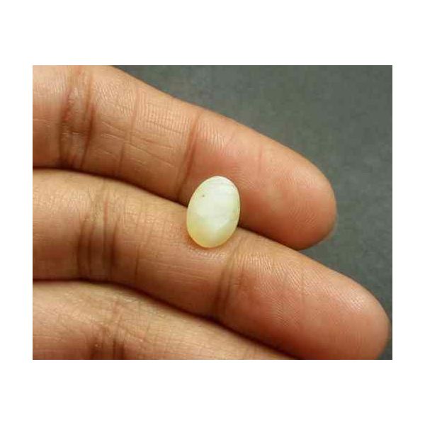 2.45 Carat Natural Chrysoberyl Opal Cat's Eye 10.06 x 7.40 x 5.99 mm