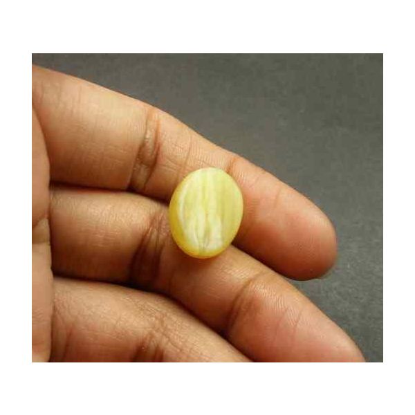 9.9 Carat Natural Chrysoberyl Opal Cat's Eye 15.53 x 12.34 x 8.69 mm