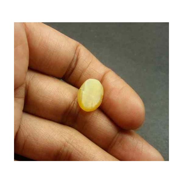 5.17 Carat Natural Chrysoberyl Opal Cat's Eye 12.85 x 9.69 x 6.53 mm