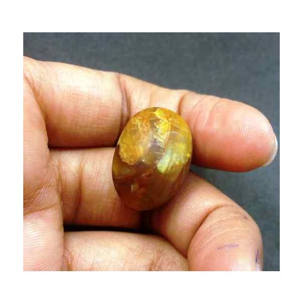 26.85 Carat Natural Chrysoberyl Opal Cat's Eye 21.68 x 15.38 x 14.62 MM