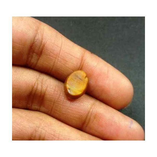 3.06 Carat Natural Chrysoberyl Opal Cat's Eye 11.09 x 8.19 x 6.32 mm