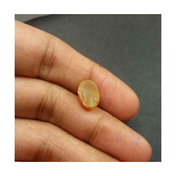 2.98 Carat Natural Chrysoberyl Opal Cat's Eye 10.55 x 8.12 x 5.87 mm