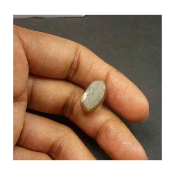 17.70 Carat Natural Chrysoberyl Opal Cat's Eye 12.92 x 9.48 x 9.23 mm