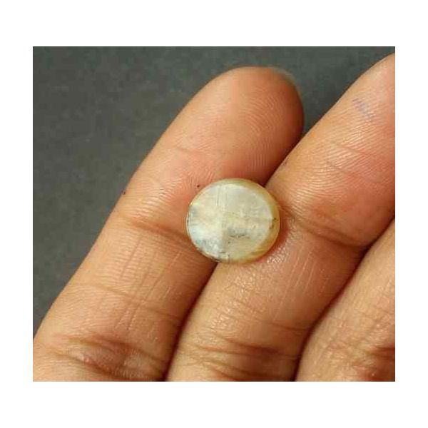 3.26 Carat Natural Chrysoberyl Opal Cat's Eye 11.25 x 9.77 x 5.02 mm