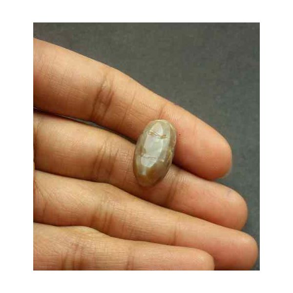 12.91 Carat Natural Chrysoberyl Opal Cat's Eye 18.75 x 10.77 x 9.88 mm