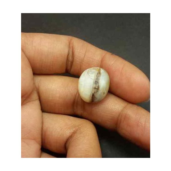 9.35 Carat Natural Chrysoberyl Opal Cat's Eye 15.71 x 13.24 x 8.58 mm
