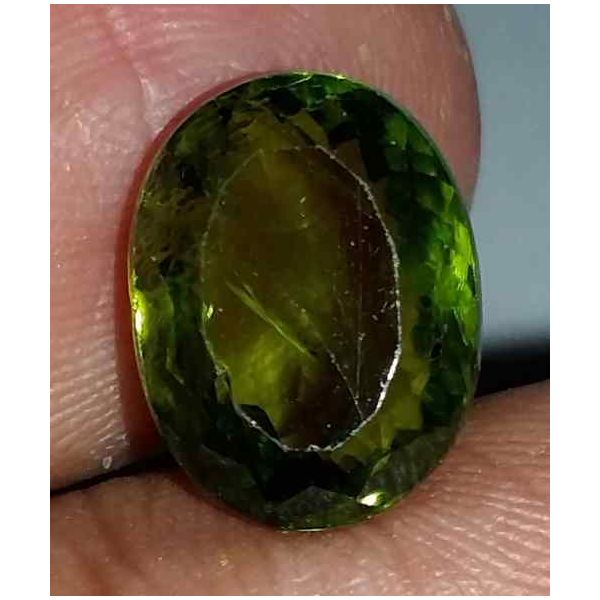 6.82 Carat Green Peridot 11.80x9.05x7.20mm