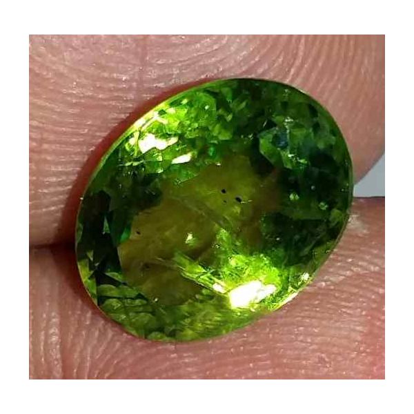 6.11 Carat Green Peridot 12.21x9.20x7.17mm