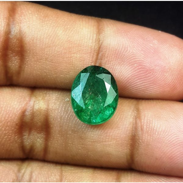 1.52 Carats Zambian Emerald 8.81 x 6.42 x 3.74 mm