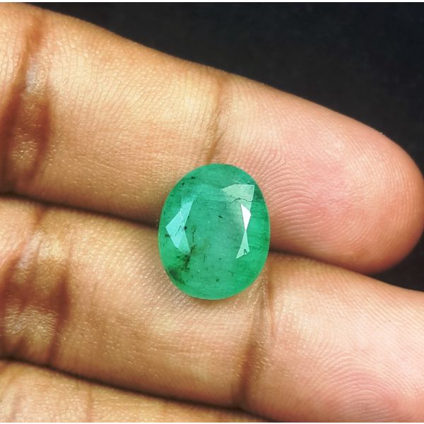 5.59 Carats Natural Green Emerald 13.01 x 10.58 x 5.96 mm