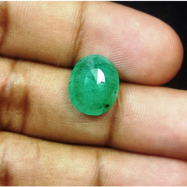 5.59 Carats Natural Green Emerald 13.01 x 10.58 x 5.96 mm