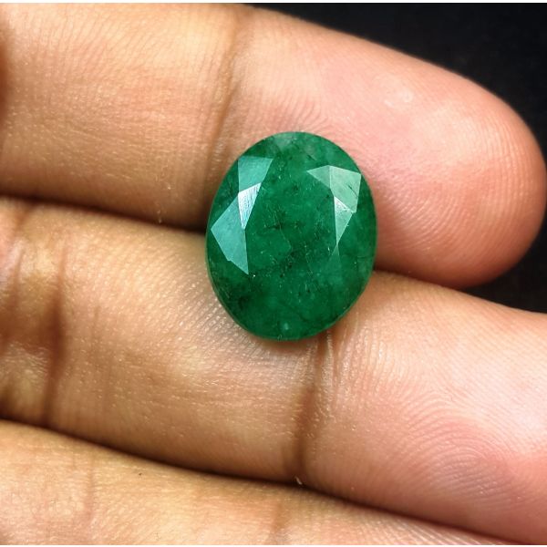 6.27 Carats Natural Green Emerald 14.32 x 11.56 x 5.35 mm