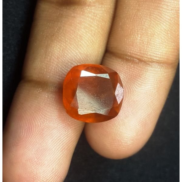 10.29 Carats Natural Yellowish Brown Hessonite 14.07 x 11.66 x 6.94 mm