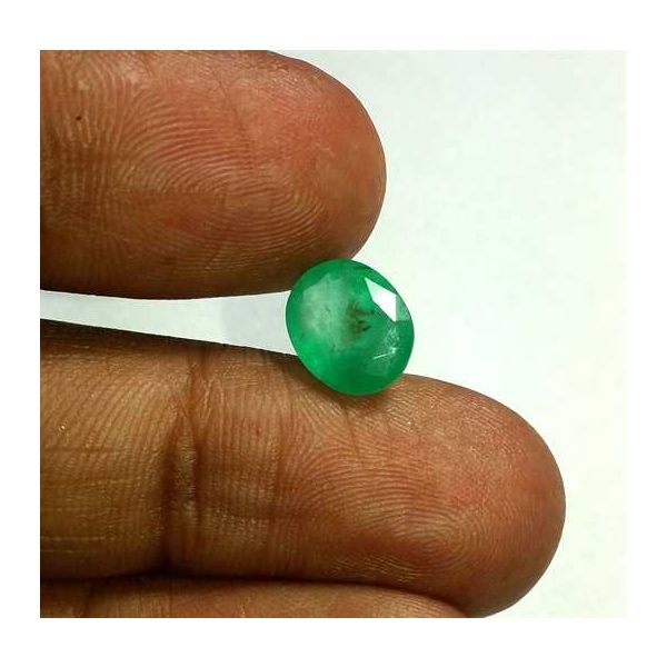 3.63 Carats Colombian Emerald 10.78 x 8.66 x 6.22 mm