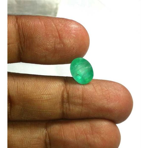3.81 Carats Colombian Emerald 11.35 x 8.70 x 6.45 mm