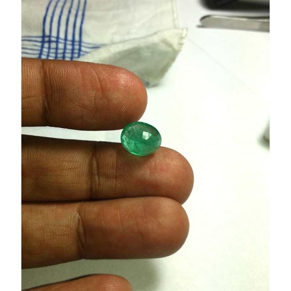 4.32 Carats Colombian Emerald 11.40 x 9.40 x 6.85 mm