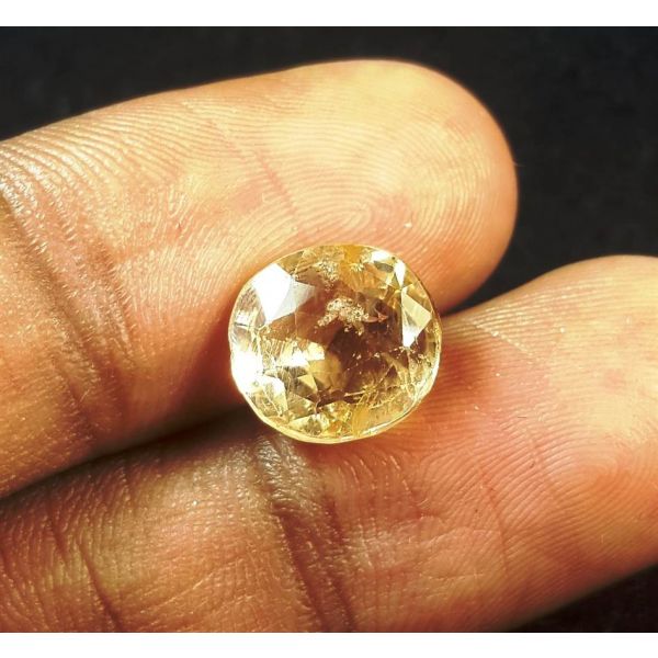 6.02 Carats Natural Yellow Sapphire 9.85 x 9.30 x 6.30 mm