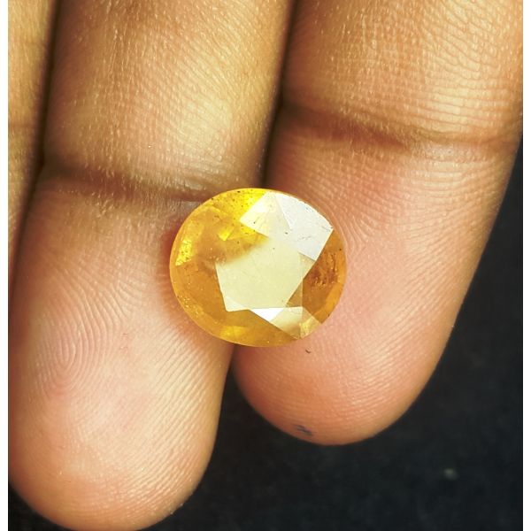 6.42 Carats Natural Yellow Sapphire 11.50 x 10.40 x 5.70 mm