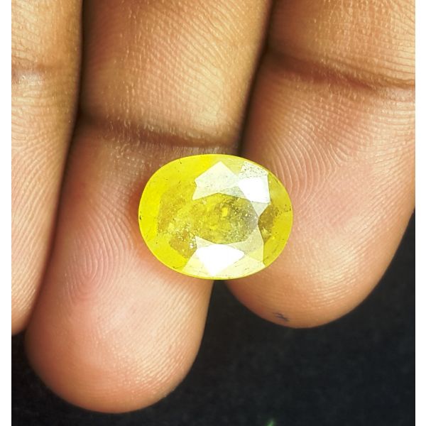 4.65 Carats Natural Yellow Sapphire 12.79 x 10.20 x 3.87 mm