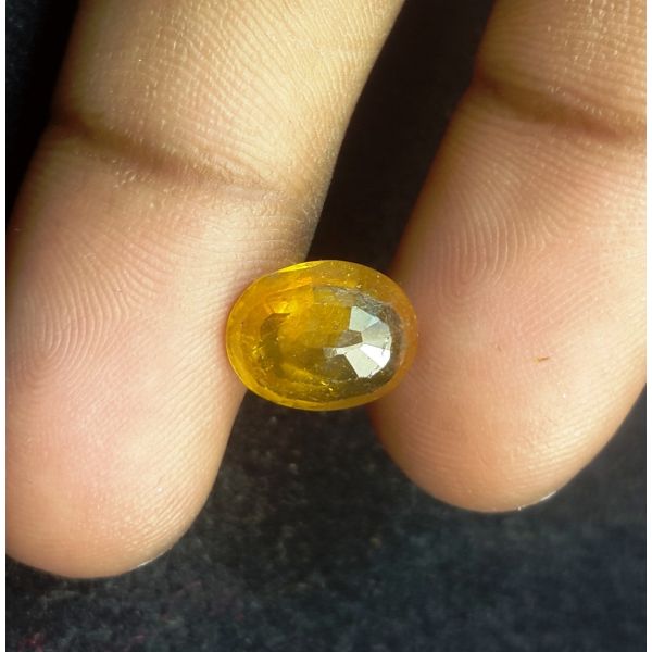 9.53 Carats Natural Orange Sapphire 13.10 x 11.60 x 6.90 mm