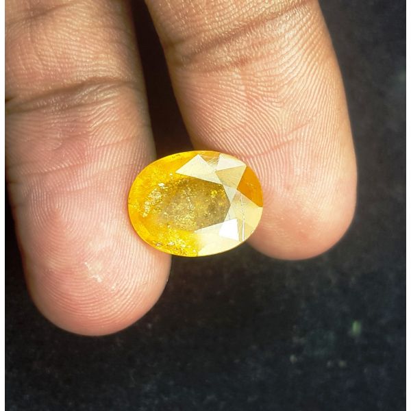 7.44 Carats Natural Orange Sapphire 13.35 x 10.35 x 5.35 mm