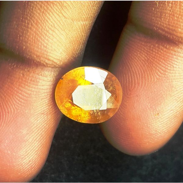 7.45 Carats Natural Orange Sapphire 11.95 x 10.10 x  6.50 mm