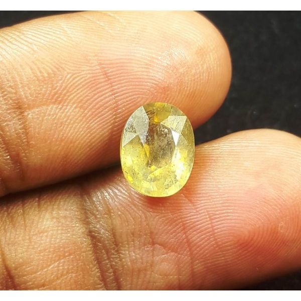 3.00 Carats Natural Lemon Yellow Sapphire 9.40 x 7.63 x 4.80 mm