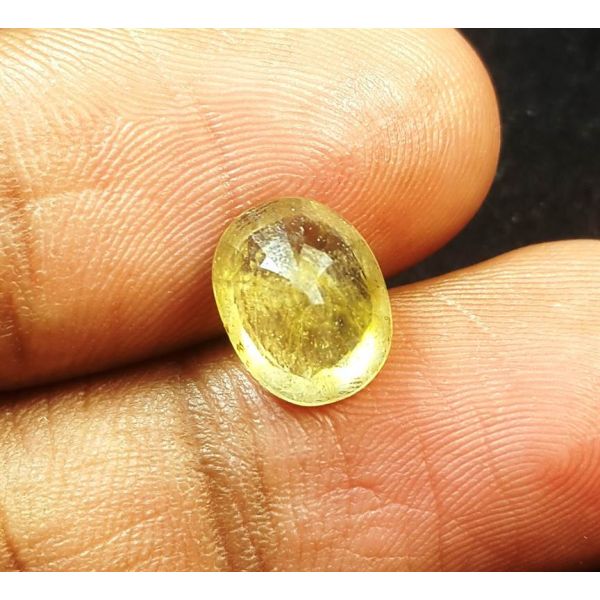 3.00 Carats Natural Lemon Yellow Sapphire 9.40 x 7.63 x 4.80 mm