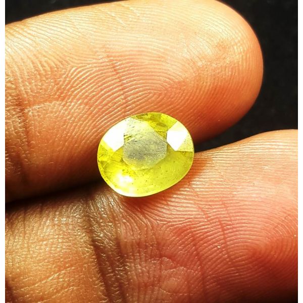 2.65 Carats Natural Lemon Yellow Sapphire 8.70 x 7.25 x 4.85 mm