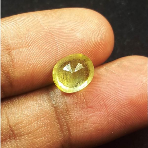 2.65 Carats Natural Lemon Yellow Sapphire 8.70 x 7.25 x 4.85 mm