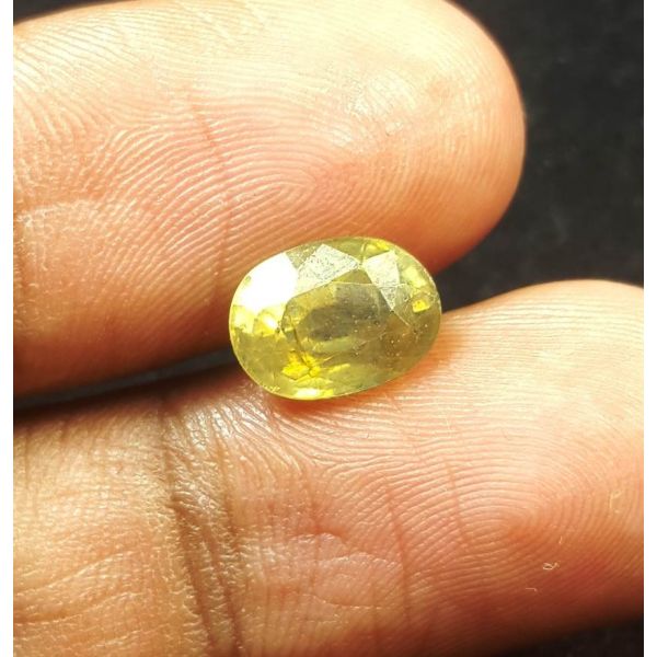 3.05 Carats Natural Lemon Yellow Sapphire 9.15 x 6.75 x 5.25 mm