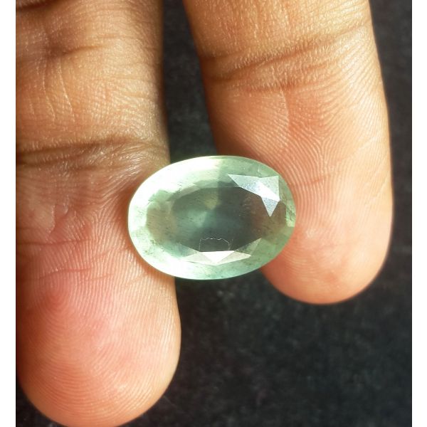 6.92 Carats Natural Green Aquamarine 15.55 x 11.14 x 6.00 mm