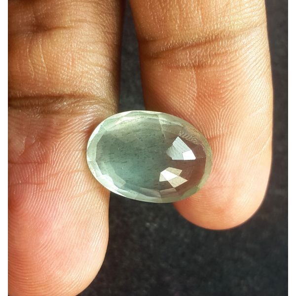 6.92 Carats Natural Green Aquamarine 15.55 x 11.14 x 6.00 mm