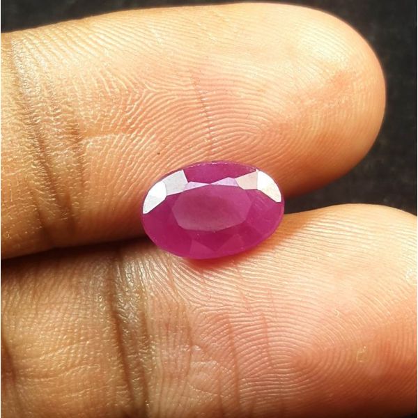 3.30 Carats Natural Pinkish Red Ruby 10.15 x 6.55 x 4.25 mm