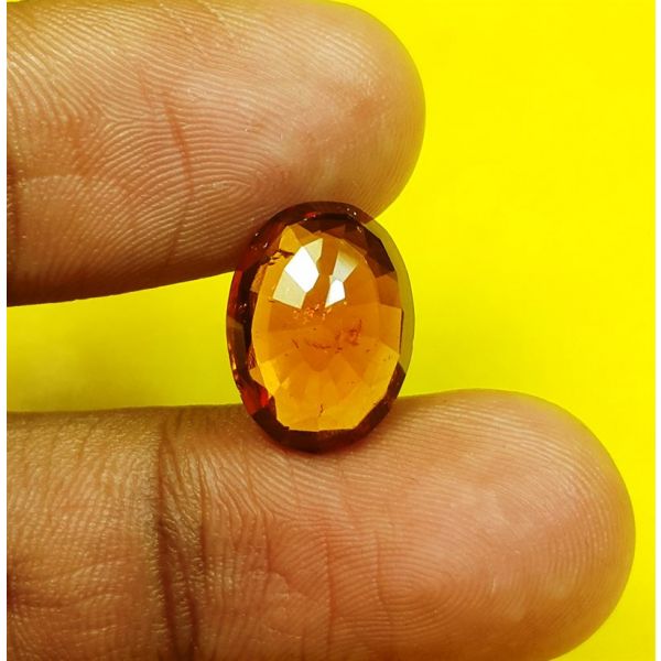 6.46 Carats Natural Brown Hessonite 14.50 x 10.20 x 5.40 mm