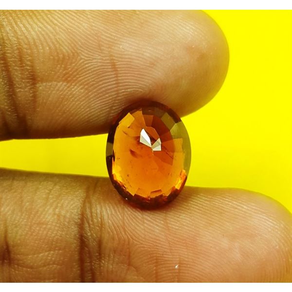 6.57 Carats Natural Brown Hessonite 12.25 x 9.76 x 6.70 mm