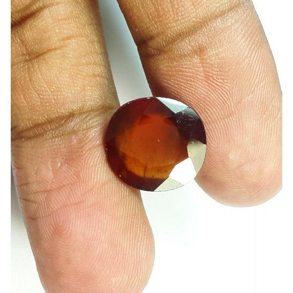 7.00 Carats Natural Brown Hessonite Garnet 12.80 x 11.95 x 5.40 mm