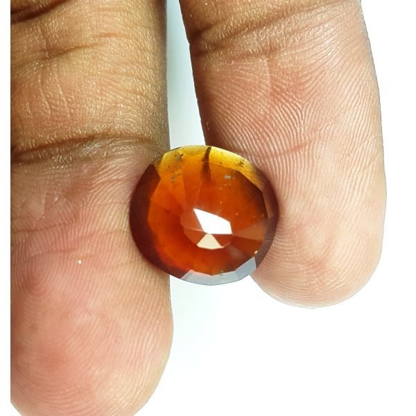 7.00 Carats Natural Brown Hessonite Garnet 12.80 x 11.95 x 5.40 mm