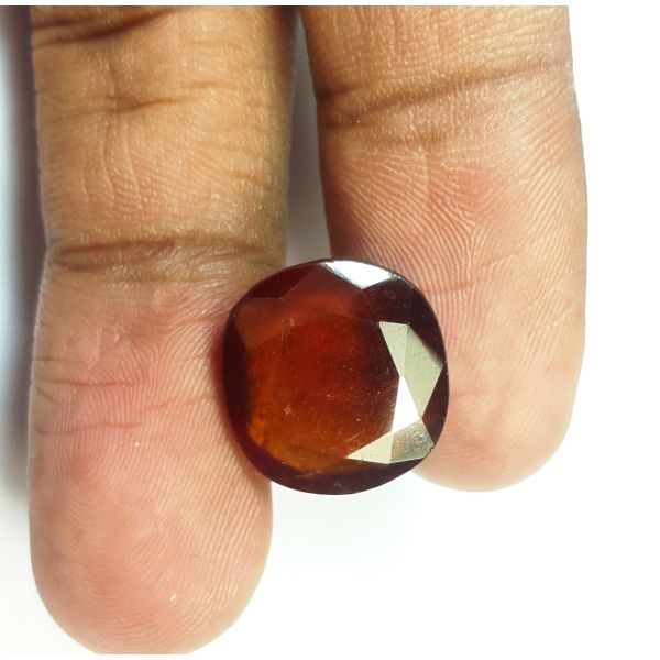 12.08 Carats Natural Brown Hessonite Garnet 14.35 x 13.45 x 6.30 mm