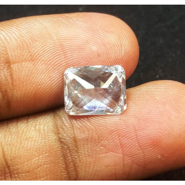 4.81 Carats Natural Colorless Cubic Zircon 9.96 x 8.00 x 4.40 mm