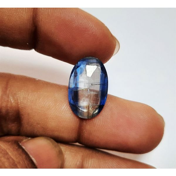 8.04 Carats Natural Blue Kyanite 17.15 x 11.10 x 4.45 mm
