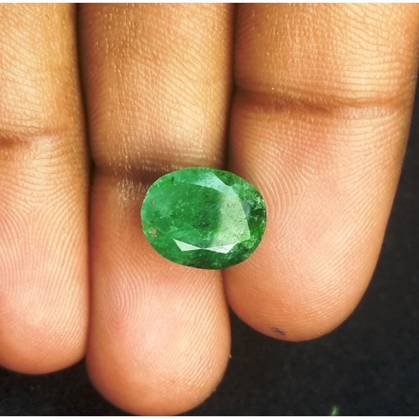 3.82 Carats Natural Green Emerald 11.23 x 9.10 x 5.25 mm