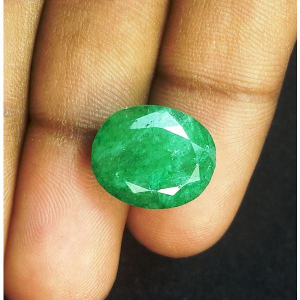 9.78 Carats Natural Green Emerald 15.00 x 12.40 x 7.50 mm