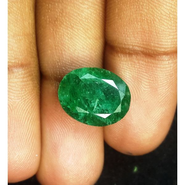 6.74 Carats Natural Green Emerald 13.85 x 10.80 x 6.40 mm