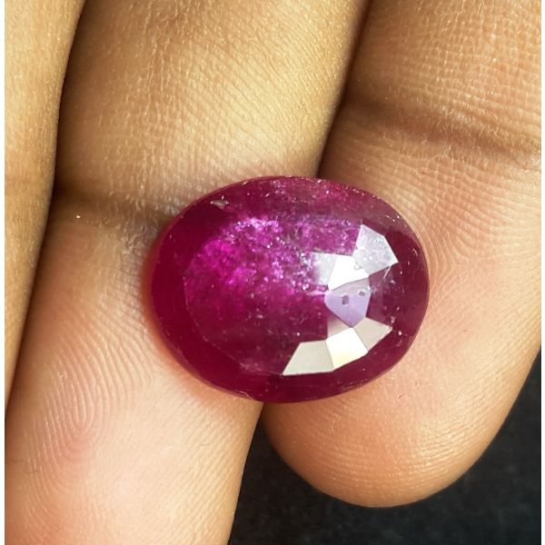 12.75 Carats Natural Red Ruby 16.09 x 12.80 x 5.14 mm