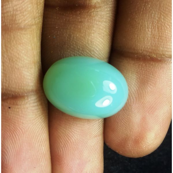 11.65 Carats Natural Blue Chalcedony 18.05 X 13.01 X 6.70 MM