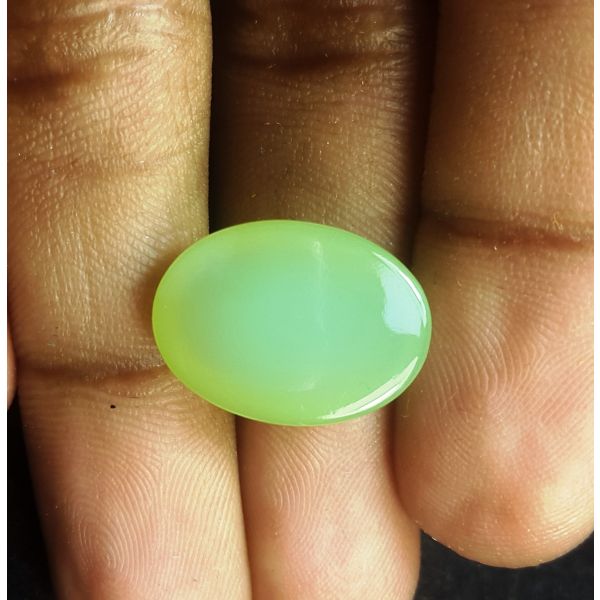 10.91 Carats Natural Green Chalcedony 17.95 x 13.19 x 6.65 mm