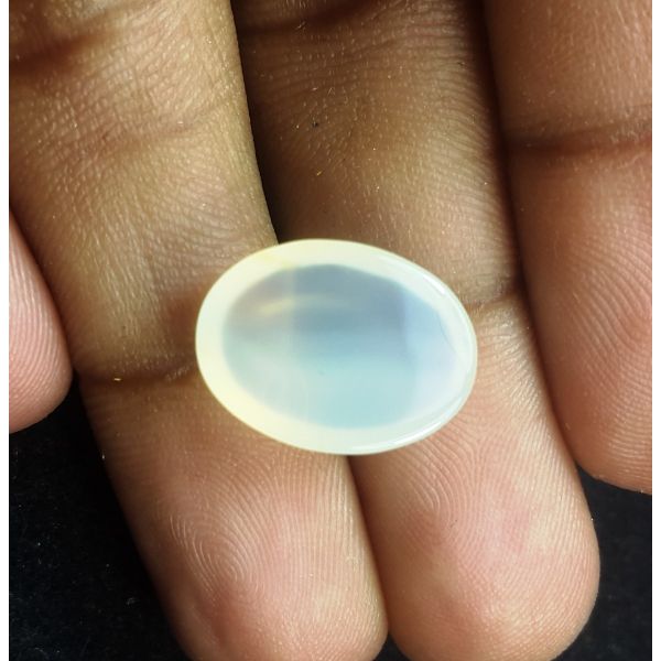 8.80 Carats Natural Grey Chalcedony 16.28 x 12.11 x 5.51 mm